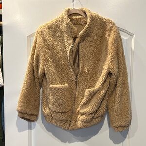 Cozy Tan Sherpa Jacket